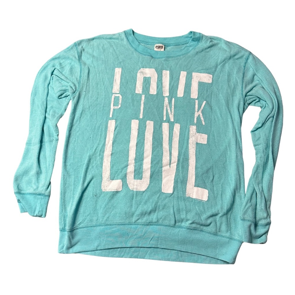 VS PINK | Blue Lightweight Cozy Sweatshirt / Y2K 2010s Retro